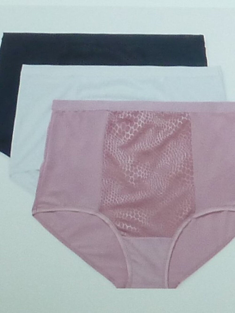Warners Blissful Benefits Briefs Panties 9 XXL Microfiber Tummy Smoothing 3 Pack